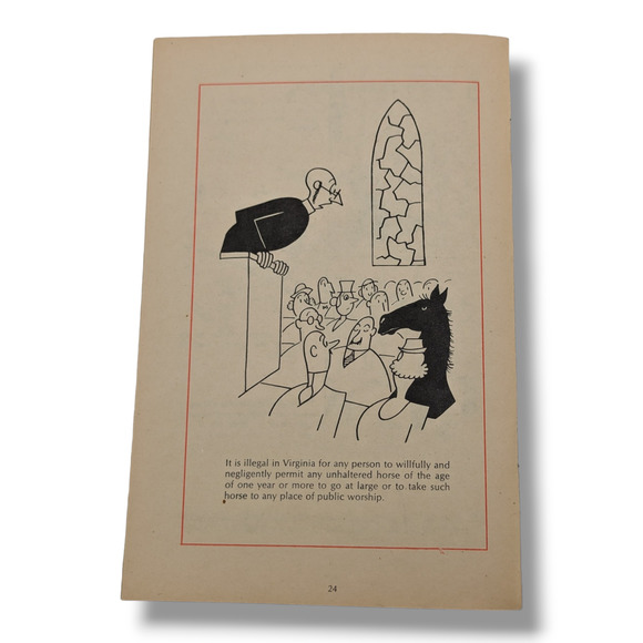 It's Against The Law Reader's Digest Dick Hyman Otto Soglow Vintage Book - Picture 5 of 7